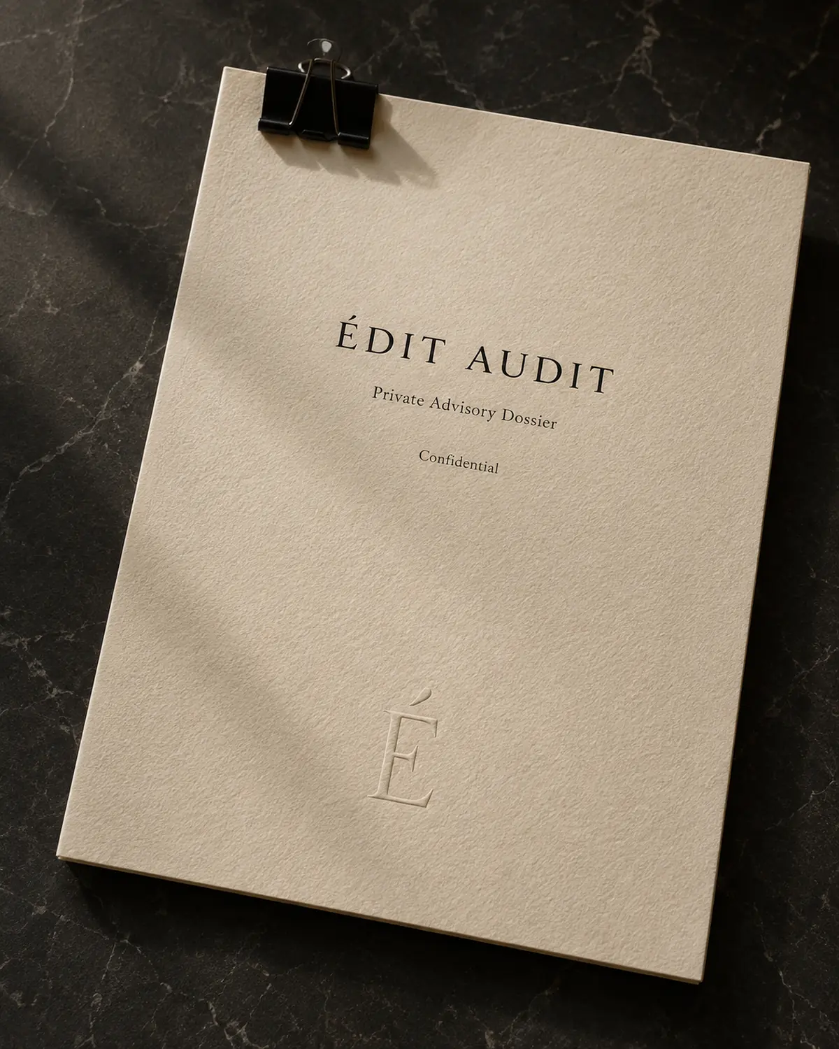 The Édit Audit private advisory dossier